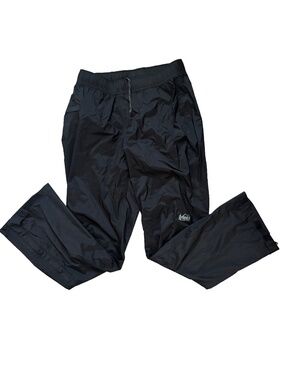 REI Co-op Rain Pants Waterproof Breathable Windproof Hiking Black Hiking 28-32"